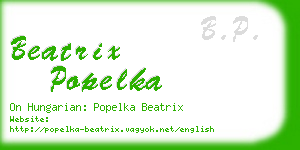 beatrix popelka business card